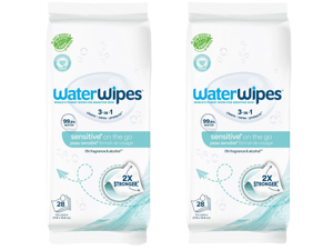 Sensitive+ On The Go Wipes, 3-In-1 Cleans, Cares, Protects, 99.9% Water, Unscented & Hypoallergenic Wet Wipes, 28 Count (Pack of 2) Sensitive+ On The Go Wipes, 3-In-1 Cleans, Cares, Protects, 99.9% Water, Unscented & Hypoallergenic Wet Wipes, 28 Count (Pack of 2)