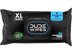 Unscented Adult Flushable Wet Wipes, Sensitive Skin, 48 Count Unscented Adult Flushable Wet Wipes, Sensitive Skin, 48 Count