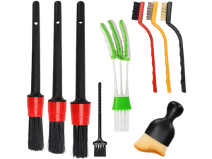 Auto Car Detailing Brush Set Car Interior Cleaning Kit Includes 3 Boar Hair Detail Brush,3 Wire Brush, 3 Air Vent Brush for Cleaning Car Interior Exterior, Dashboard Engines Leather Wheel Auto Car Detailing Brush Set Car Interior Cleaning Kit Includes 3 Boar Hair Detail Brush,3 Wire Brush, 3 Air Vent Brush for Cleaning Car Interior Exterior, Dashboard Engines Leather Wheel