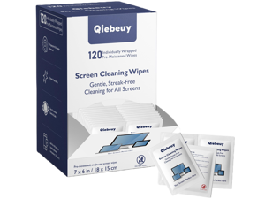 Screen Cleaner Wipes, 120 Count (7 X 6 Inch) 3rd Gen Electronic Cleaning Wipes for Computer, Tv, Laptop, Phone, Monitor, Lens, Car Screen and More, Quick-Dry No Residue Wipes for Lens Cleaner Screen Cleaner Wipes, 120 Count (7 X 6 Inch) 3rd Gen Electronic Cleaning Wipes for Computer, Tv, Laptop, Phone, Monitor, Lens, Car Screen and More, Quick-Dry No Residue Wipes for Lens Cleaner