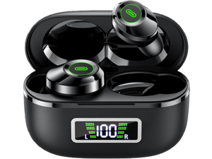 Wireless Earbuds, Bluetooth 5.5 Headphones Bass Stereo, Ear Buds with Noise Cancelling Mic, LED Display in Ear Earphones 80H Playtime, USB-C IP7 Waterproof Bluetooth Earbuds for Phones/Sports/Work Wireless Earbuds, Bluetooth 5.5 Headphones Bass Stereo, Ear Buds with Noise Cancelling Mic, LED Display in Ear Earphones 80H Playtime, USB-C IP7 Waterproof Bluetooth Earbuds for Phones/Sports/Work