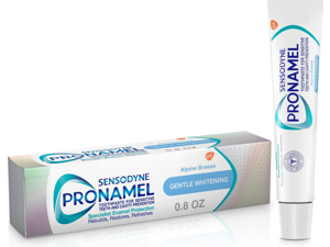 Gentle Whitening Enamel Toothpaste, 0.8 Ounces | For Sensitive Teeth and Cavity Protection, Strengthens Enamel and Whitens Teeth, Alpine Breeze, SLS Free Gentle Whitening Enamel Toothpaste, 0.8 Ounces | For Sensitive Teeth and Cavity Protection, Strengthens Enamel and Whitens Teeth, Alpine Breeze, SLS Free