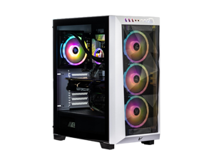 Velztorm White Pilum Custom Built Gaming Desktop PC (AMD Ryzen 7 5700X, GeForce RTX 5070, 16GB DDR4, 1TB PCIe SSD + 2TB HDD, RGB Fans, 120mm AIO, 750W PSU, WiFi 5, Bluetooth 5.0, RJ-45, Win 11 Home)