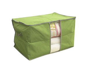 Unique Bargains Bamboo Charcoal Green Zippered Handles Cloths Quilt Bedding Blanket Storage Bag Unique Bargains Bamboo Charcoal Green Zippered Handles Cloths Quilt Bedding Blanket Storage Bag