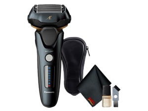 Panasonic ESLV67K Arc5 Wet/Dry Electric Shaver (Matte Black) Bundle with Cleaning Cloth