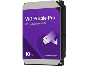 WD Purple Pro 10TB 7200 RPM 256MB Cache SATA 6.0Gb/s 3.5" Hard Drives - WD102PURP WD Purple Pro 10TB 7200 RPM 256MB Cache SATA 6.0Gb/s 3.5" Hard Drives - WD102PURP