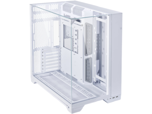 LIAN LI O11 Vision White Aluminum / Steel / Tempered Glass ATX Mid Tower Computer Case ----- O11VW