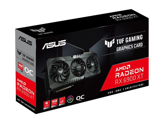 ASUS TUF Gaming Radeon RX 6900 XT 16GB GDDR6 PCI Express 4.0 CrossFireX Support Video Card TUF-RX6900XT-O16G-GAMING
