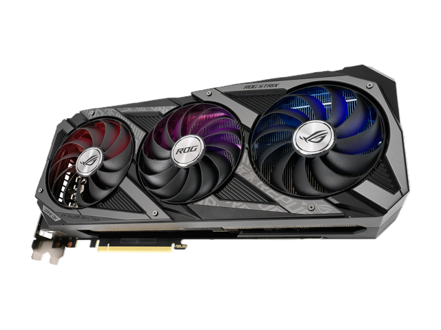 ASUS ROG Strix NVIDIA GeForce RTX 3060 Ti V2 OC Edition Gaming Graphics Card (PCIe 4.0, 8GB GDDR6, LHR, HDMI 2.1, DisplayPort 1.4a, Axial-tech Fan Design, 2.9-slot, Super Alloy Power II, GPU Tweak II)