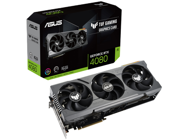 ASUS TUF Gaming GeForce RTX 4080 Gaming Graphics Card (PCIe 4.0, 16GB GDDR6X, HDMI 2.1a, DisplayPort 1.4a) TUF-RTX4080-16G-GAMING