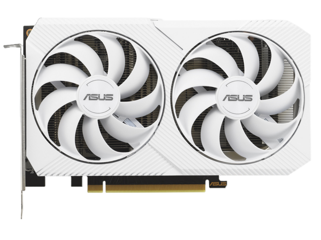 ASUS Dual GeForce RTX 3060 White OC Edition 12GB GDDR6 (PCIe 4.0, 12GB GDDR6, 2.1, DisplayPort 1.4a, 2-slot Axial-tech fan design, 0dB technology) DUAL-RTX3060-O12G-WHITE - justgpu.com