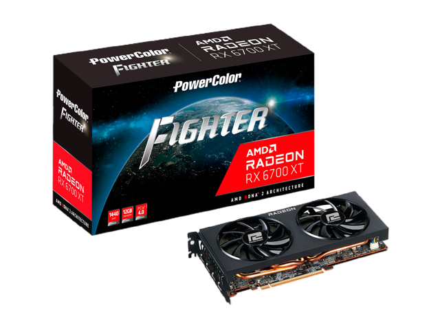 PowerColor Fighter AMD Radeon RX 6700 XT Gaming Graphics Card with