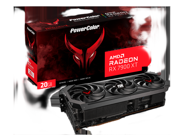 PowerColor RED DEVIL Radeon RX 7900 XT 20GB GDDR6 PCI Express 4.0 ATX Video Card RX7900XT 20G-E/OC