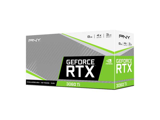 PNY VERTO GeForce RTX 3060 Ti 8GB GDDR6 PCI Express 4.0 x16 ATX Video Card VCG3060T8LDFBPB1