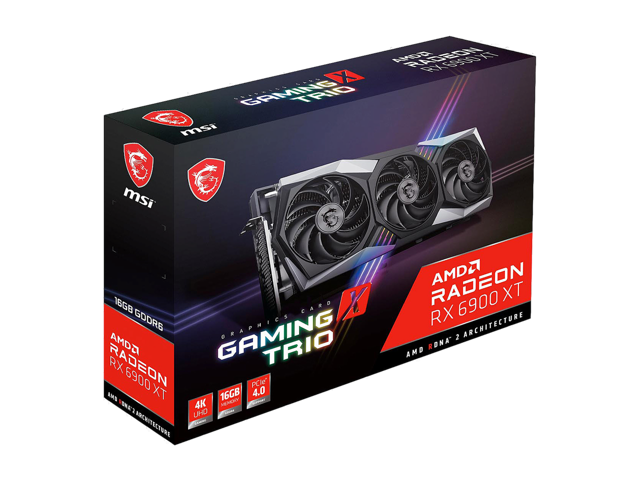 MSI Gaming Radeon RX 6900 XT 16GB GDDR6 PCI Express 4.0 Video Card RX 6900 XT Gaming X Trio 16G
