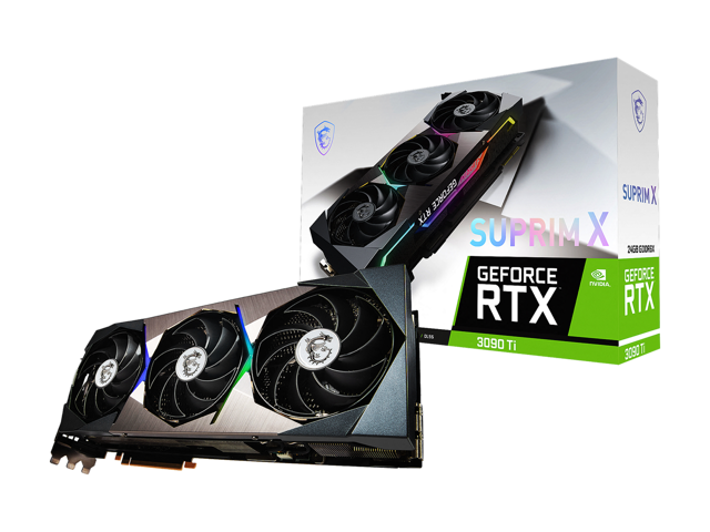 MSI Suprim GeForce RTX 3090 Ti 24GB GDDR6X PCI Express 4.0 SLI Support ATX Video Card RTX 3090 TI SUPRIM X 24G