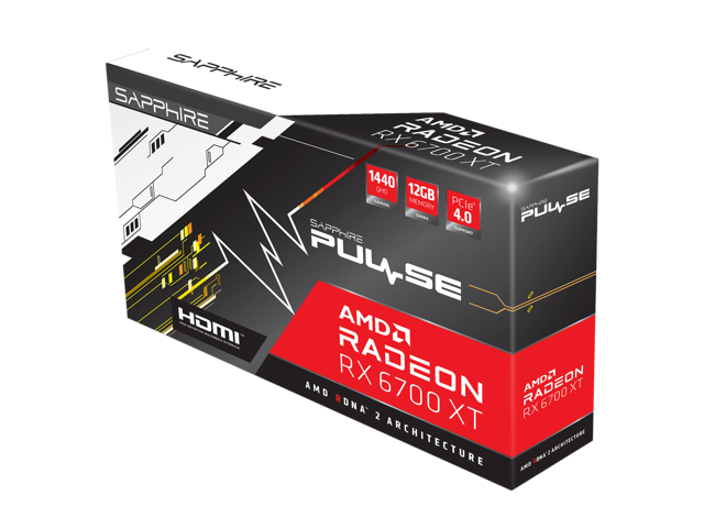 Sapphire Pulse AMD Radeon RX 6700 XT Gaming 12GB GDDR6 HDMI / Triple DP (11306-02-20G)