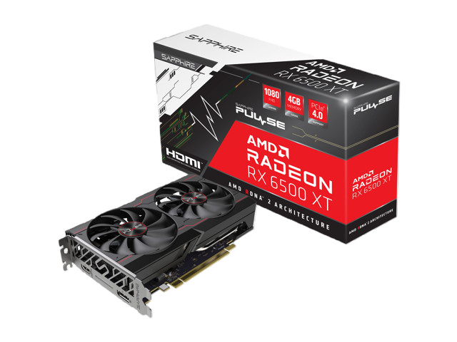 SAPPHIRE PULSE Radeon RX 6500 XT Video Card 11314-01-20G - justgpu.com