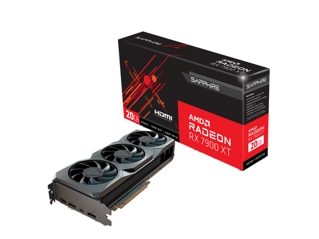 SAPPHIRE Radeon RX 7900 XT 20GB GDDR6 PCI Express 4.0 Video Card 21323-01-20G