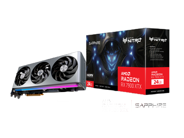 SAPPHIRE NITRO Radeon RX 7900 XTX 24GB GDDR6 PCI Express 4.0 x16 ATX Video Card 11322-01-40G