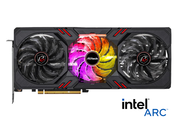 ASRock Phantom Gaming Arc A770 8GB GDDR6 PCI Express 4.0 x16 ATX Video Card A770 PGD 8GO