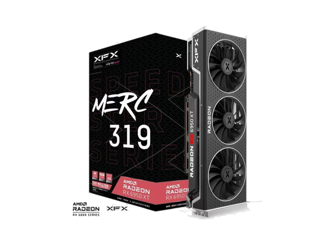XFX Speedster MERC 319 AMD RX 6950 XT Black Gaming Graphics Card with 16GB GDDR6 RX-695XATBD9