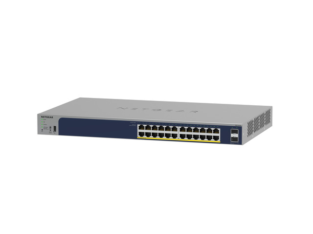 Netgear GS724TP 24-Port Gigabit Ethernet PoE+ Smart Switch with 2x SFP Ports (190W), Optional Insight Cloud Management, GS724TP-300NAS