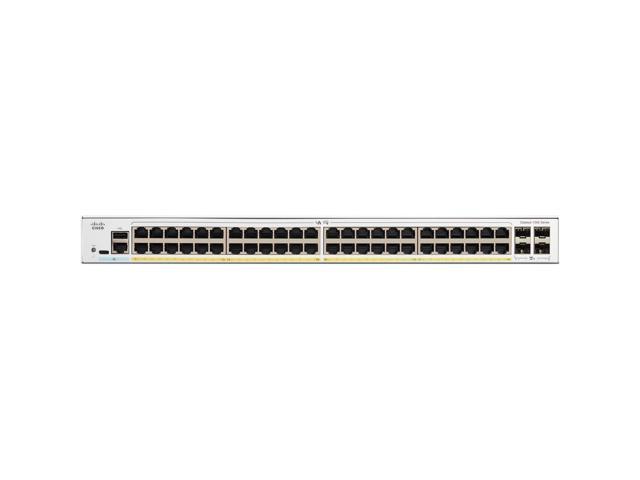 Cisco Catalyst C1200-48T-4X Ethernet Switch, 48x 10/100/1000 ports, 4x 10 Gigabit SFP+, Rack-mountable | C1200-48T-4X