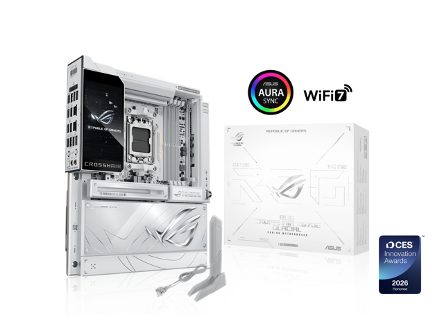 ASUS ROG Crosshair X870E Glacial Extended ATX Motherboard