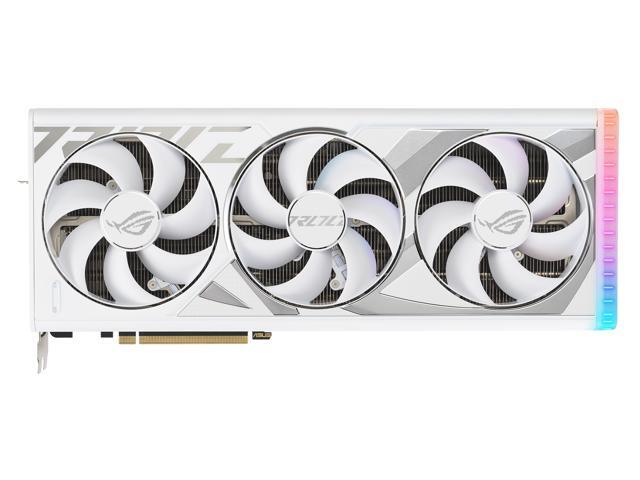 ASUS ROG Strix GeForce RTX 4090 White OC Edition Gaming Graphics Card (PCIe 4.0, 24GB GDDR6X, HDMI 2.1a, DisplayPort 1.4a) ROG-STRIX-RTX4090-O24G-WHITE