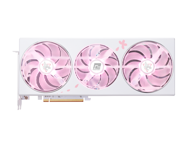 PowerColor Hellhound Sakura Radeon RX 7800 XT Graphics Card RX7800XT 16G-L/OC/SAKURA