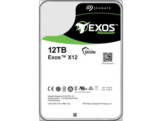 Seagate Exos Enterprise Capacity ST12000NM0007 12TB 7200 RPM SATA 6Gb/s 256MB Enterprise Hard Drive (Helium & 3.5 inch)