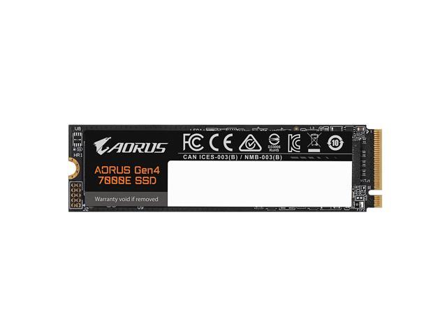 GIGABYTE AORUS Gen4 7000E SSD 1TB PCIe 4.0 NVMe M.2 Internal Solid State Hard Drive with Read Speed Up to 7100MB/s, Write Speed Up to 6100MB/s, AG470E1TB