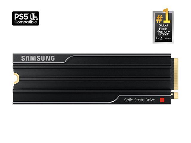 SAMSUNG SSD 9100 PRO with Heatsink 1TB, PCIe 5.0x4 M.2 2280, Seq. Read Speeds Up to 14,800/13,400 MB/s, Best for AI Computing, Gaming, and Heavy Duty Workstations (MZ- VAP1T0CW)