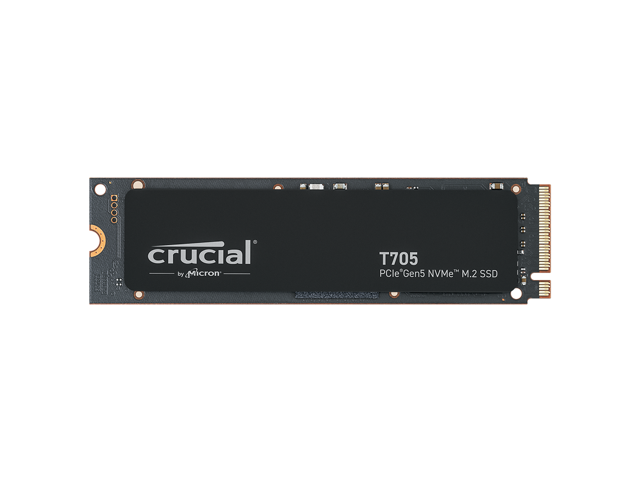 Crucial T705 2TB PCIe Gen5 NVMe M.2 SSD - Up to 14,500 MB/s - Game Ready - Internal Solid State Drive (PC) - +1mo Adobe CC - CT2000T705SSD3