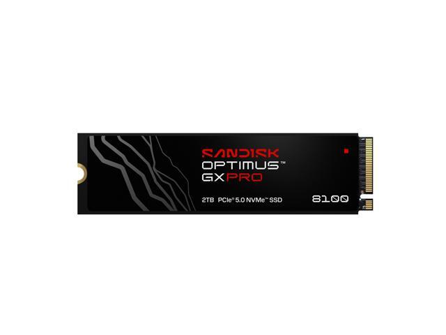 SANDISK 2TB Optimus™ GX PRO 8100 PCIe® 5.0 x4 M.2 2280 NVMe™ SSD with Heatsink - SDSP82200TAH-000E0