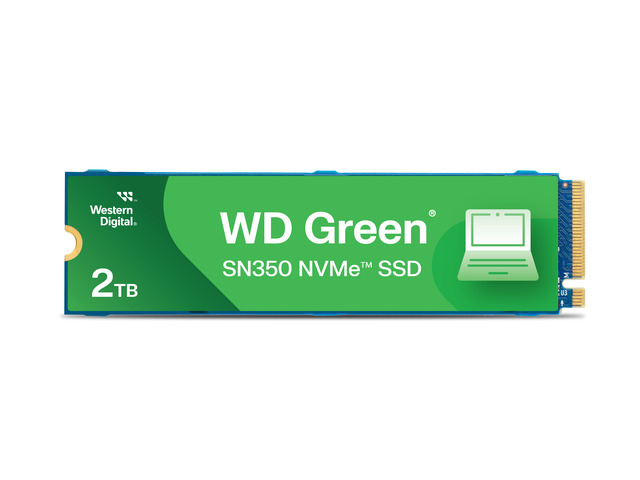 Western Digital 2TB WD Green SN350 NVMe Internal SSD Solid State Drive - Gen3 PCIe, QLC, M.2 2280, Up to 3,200 MB/s - WDS200T3G0C