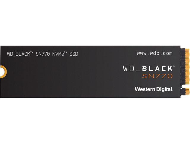 Western Digital WD_BLACK 1TB SN770 NVMe Internal Gaming SSD Solid State Drive - Gen4 PCIe, M.2 2280, Up to 5,150 MB/s - WDS100T3X0E