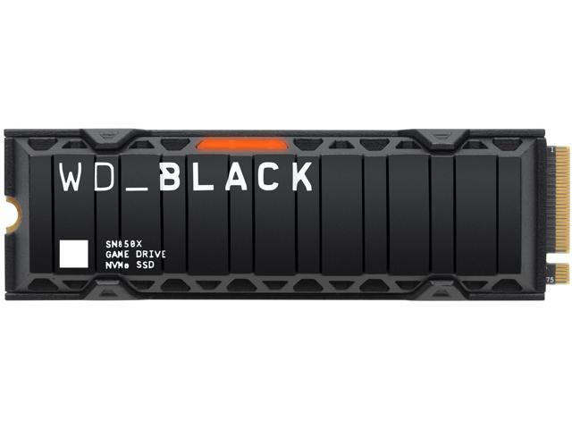 WD_BLACK 1TB SN850X NVMe Internal Gaming Solid State Drive with Heatsink - Works with Playstation 5, Gen4 PCIe, M.2 2280, Up to 7,300 MB/s - WDS100T2XHE