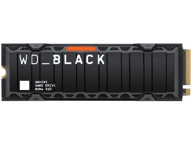 WD_BLACK 2TB SN850X NVMe Internal Gaming SSD Solid State Drive with Heatsink - Works with Playstation 5, Gen4 PCIe, M.2 2280, Up to 7,300 MB/s - WDS200T2XHE