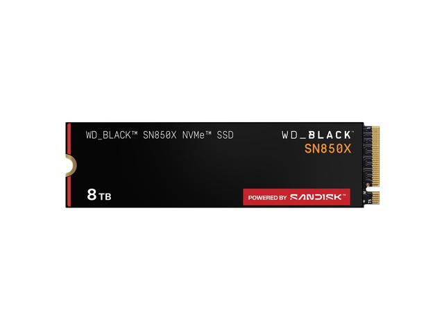WD_BLACK 8TB SN850X NVMe Internal Gaming SSD Solid State Drive - Gen4 PCIe, M.2 2280, Up to 7,300 MB/s - WDS800T2X0E