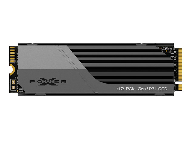 Silicon Power 4TB US75 Nvme PCIe Gen4 M.2 2280 SSD R/W Up to 7,000/6,500 MB/s with Heatsink (SP04KGBP44US7505AC)