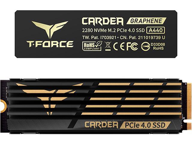 Team Group T-FORCE CARDEA A440 M.2 2280 1TB PCIe Gen 4.0 x4 NVMe 1.4, PS5 Compatible, Internal Solid State Drive (SSD) TM8FPZ001T0C327
