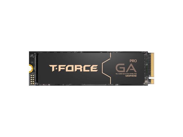 Team Group T-FORCE GA PRO M.2 2280 2TB PCIe Gen5.0x4 with DRAM CACHE with NVMe 3D NAND Internal Solid State Drive (SSD) TM8FFJ002T0C129