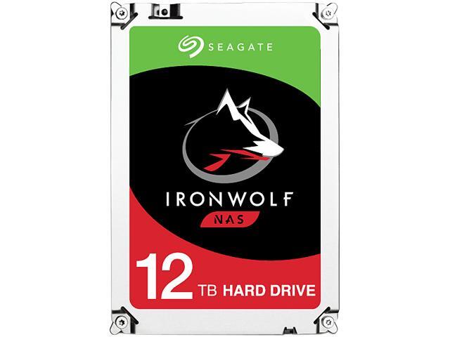 Seagate IronWolf 12TB NAS Hard Drive 7200 RPM 256MB Cache SATA 6.0Gb/s CMR 3.5" Internal HDD for RAID Network Attached Storage ST12000VN0007