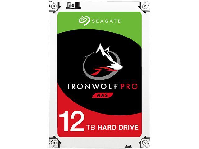 Seagate IronWolf Pro 12TB NAS Hard Drive 7200 RPM 256MB Cache SATA 6.0Gb/s 3.5" Internal Hard Drive ST12000NE0007
