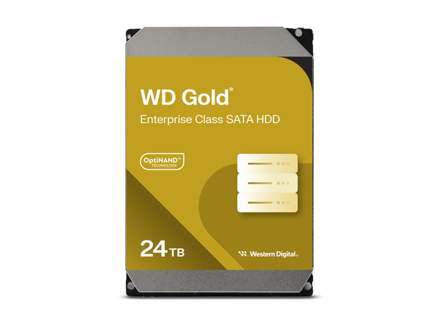 WD Gold 24TB Enterprise Class Hard Disk Drive - 7200 RPM Class SATA 6Gb/s 512MB Cache 3.5 Inch - WD241KRYZ