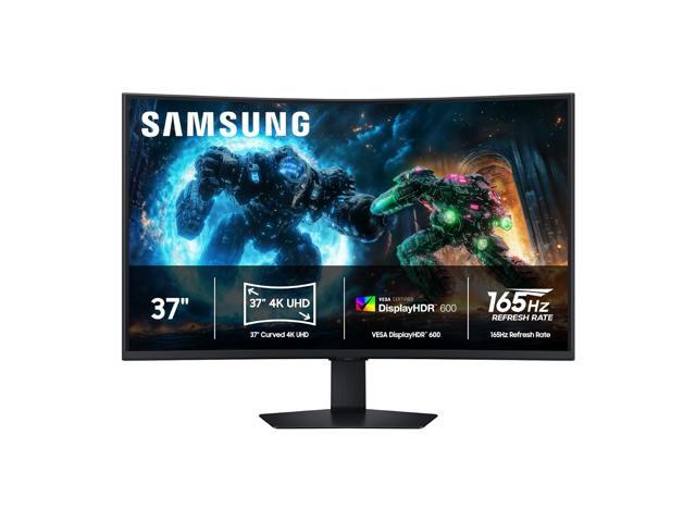 SAMSUNG Odyssey G75F 37-Inch UHD 4K 165Hz with AMD FreeSync Premium Pro (AMD Adaptive Sync) 1ms HDR600 Curved Gaming Computer Monitor with Height Adjustable, Swivel & Tilt Stand LS37FG75DENXZA