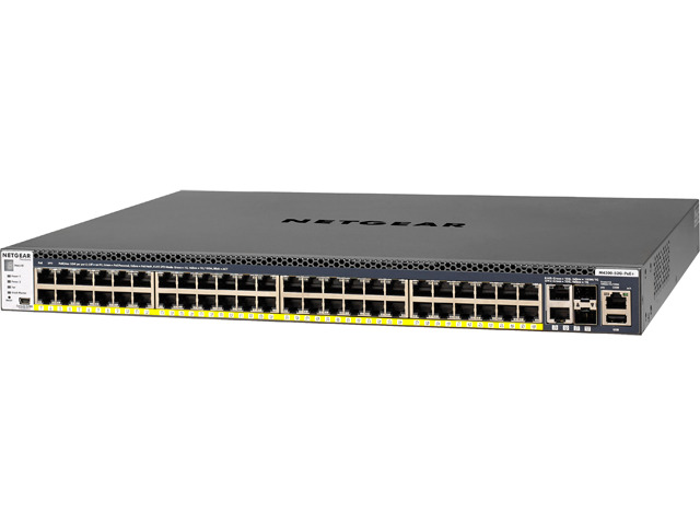 Netgear M4300 48-Port Manageable 10 Gigabit Ethernet Switch, GSM4352PA-100NES