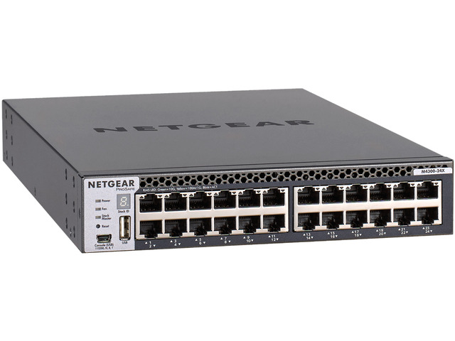 Netgear ProSafe M4300-24X 24-Port Manageable 10GBase-T, 10GBase-X - 4 Layer Switch, XSM4324CS-100NES